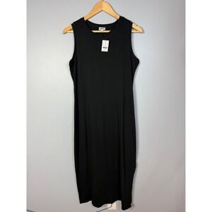 J.Crew Knit Midi Dress Black Size Small NWT‎
